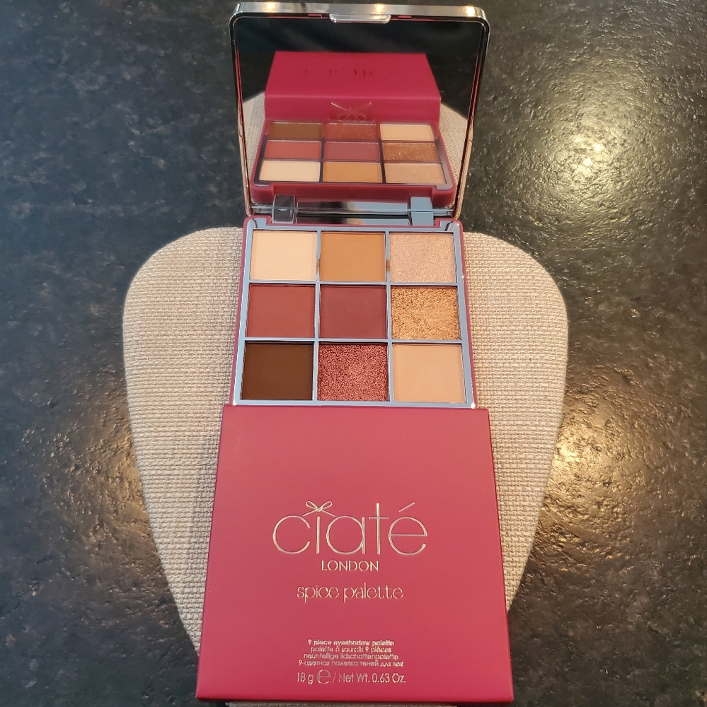 Ciate Spice Eyeshadow Palette in warm earthy reds, browns & golds